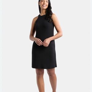 Time and Tru Black Halter Mini Dress